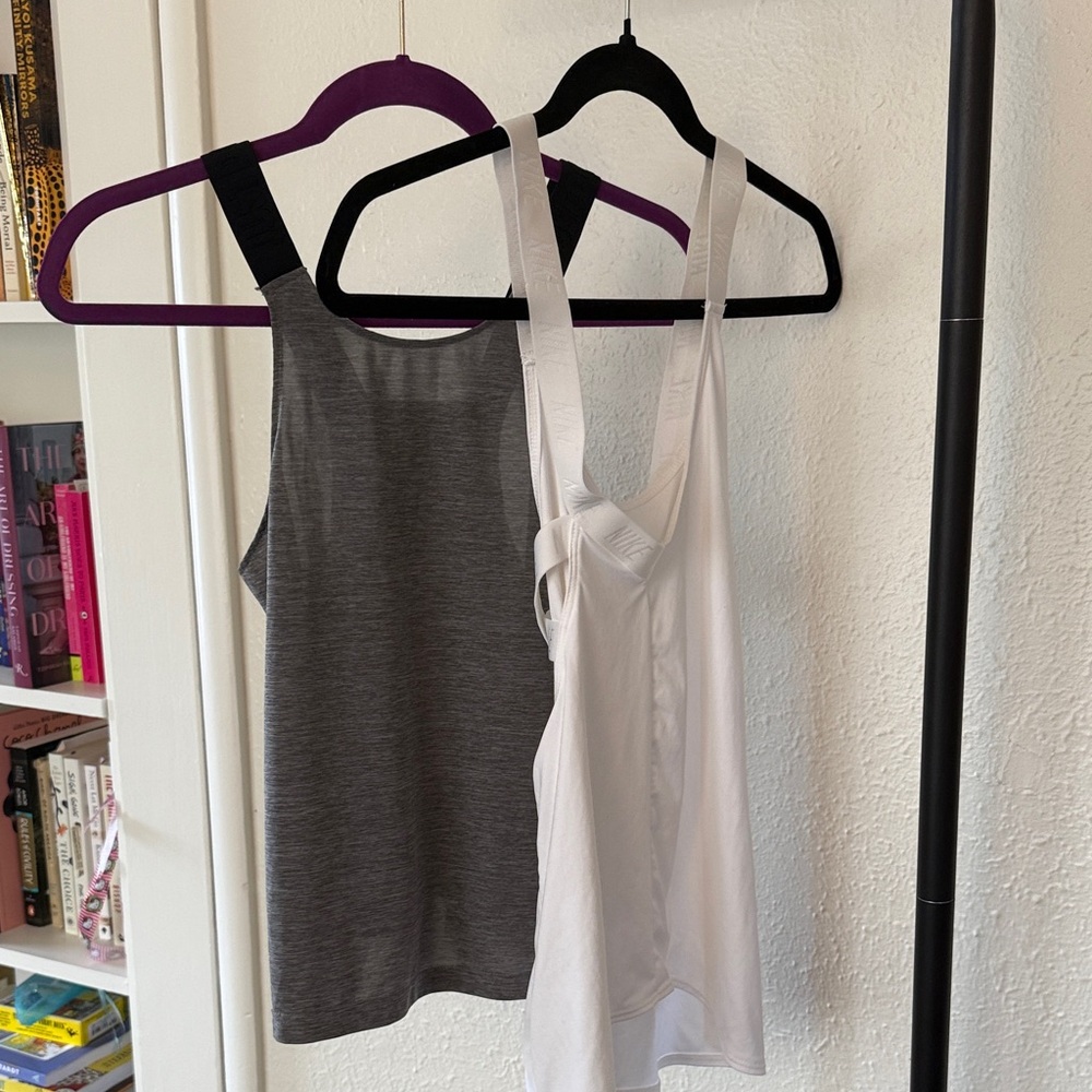 Two Nike Women's Tank Tops- great and White XS. EUC